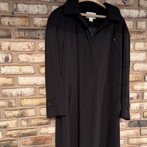 Worthington Long Black Trench Coat
